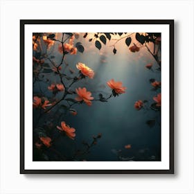 Dark Roses Art Print