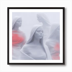 Person - Women In White Art Print