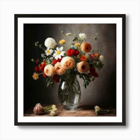 Flowers In A Vase 9 Art Print