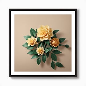 Camellia flower 3 Art Print