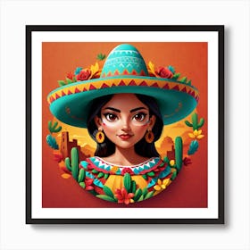 Mexican Girl 52 Art Print