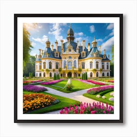 Castle In The Garden Art Print