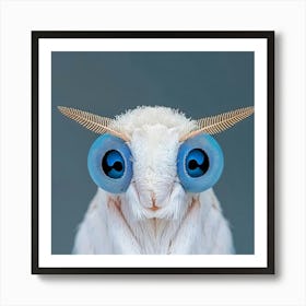 Moth With Blue Eyes Art Print