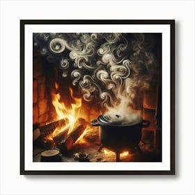 Witches In The Fire Art Print