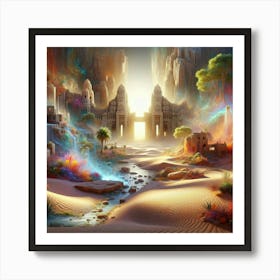 Egyptian Landscape 1 Art Print