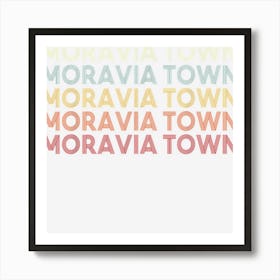 Moravia Town New York Moravia Town Ny Retro Vintage Text Art Print