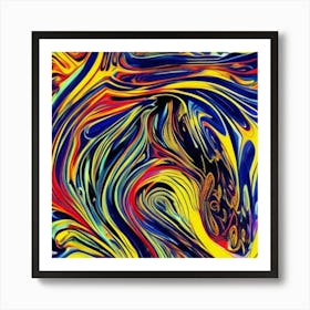 Abstract painting art 1 Art Print