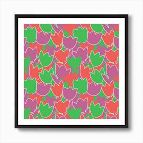 Tulips Fabric Art Print