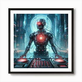 Futuristic Dj Art Print