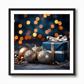 Elegant Christmas Gift Boxes Series015 Art Print