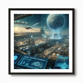 Orbital Engineering Commission Converted Art Print