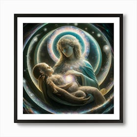 Virgin And Child 4 Art Print