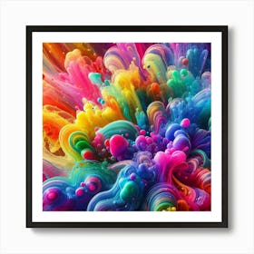 Colorful Abstract Painting Art Print