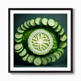 Cucumbers In A Circle 7 Art Print