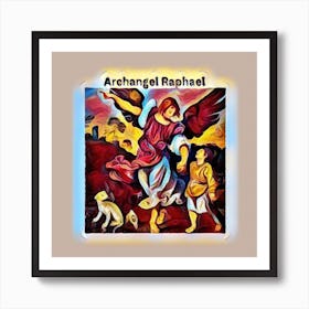 Archangel Raphael Art Print