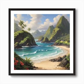 Hawaiian Beach 9 Art Print