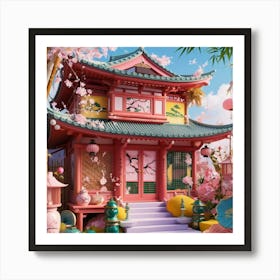 Asian House Art Print