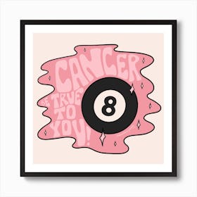 Cancer Magic 8 Ball Art Print