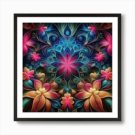 Psychedelic Flower 2 Art Print