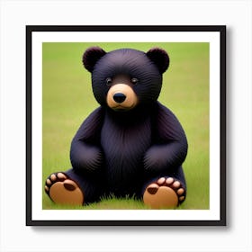 Black Bear Art Print