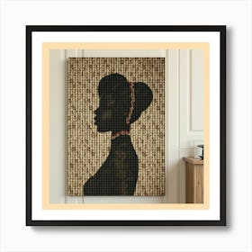 Silhouette Of A Woman Art Print