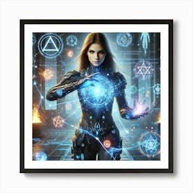 Alina Techno Magic Fusion Art Print