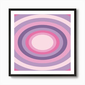 Background Retro Sunrise Rainbow1 (1) Art Print