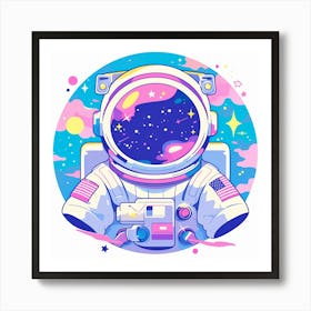 Astronaut In Space 19 Art Print