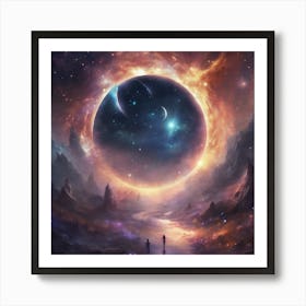 244254 A Stellar Galaxy Goodbye Party With Stars And A So Xl 1024 V1 0 Art Print