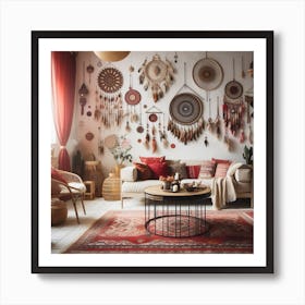 Boho interior design Art Print