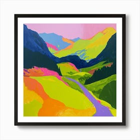 Colourful Abstract Triglav National Park Slovenia 3 Art Print