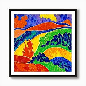 Colorful Landscape Art Print