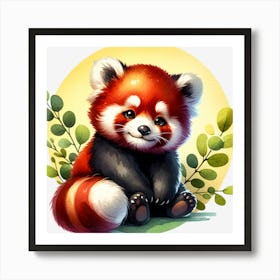 Cute Red Panda Art Print