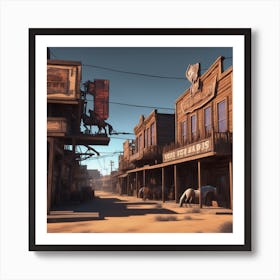 Old West Town 39 Art Print