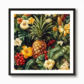 Tropical Pattern Art Art Print