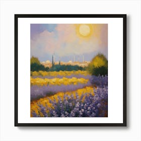 Lavender Field Art Print