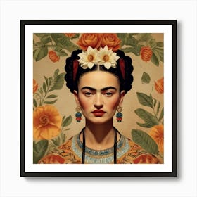 Default Default Vintage Frida Kahlo For Defferent Seasons Aest 3 (1) Art Print