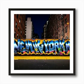 New York Graffiti Art Print