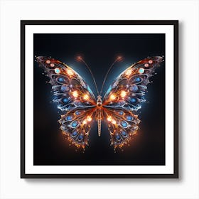 Abstract Butterfly Art Print