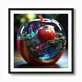 Apple In A Glass Art Print