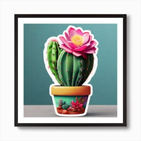 Cactus Flower Art Print