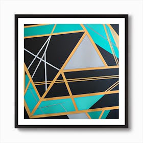 Geometric Maze Art Print