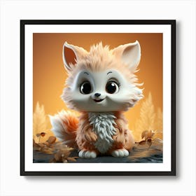 Cute Fox 75 Art Print