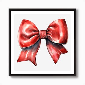 Red Bow 5 Art Print