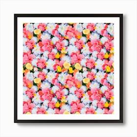 Pastel Floral Profusion Art Print