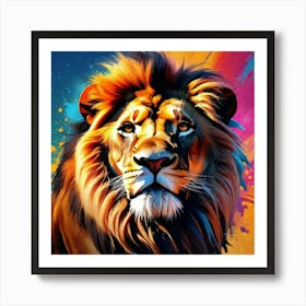 Lion Painting 78 Art Print