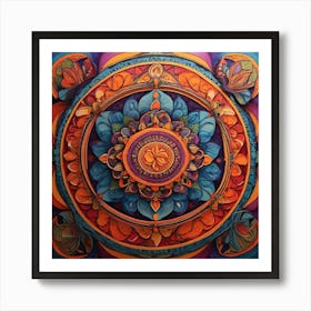 Mandala paintings art print Art Print