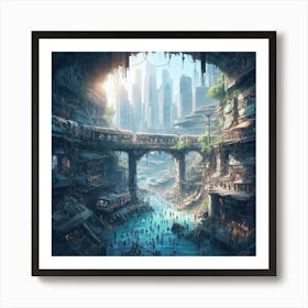 Underground CIty Art Print