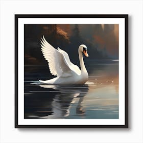 Swan Art Print