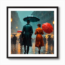 Rainy Night in the City Poster